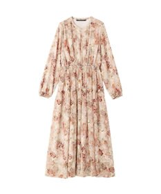 YECCA VECCA ぼかしフラワー柄ワンピース