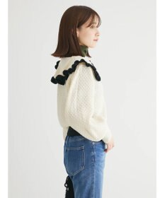 Green Parks ・Ｐｅｔｉｔ　Ｆｌｅｕｒ　ビッグカラーニットカーデ