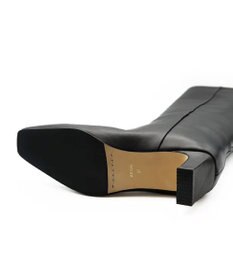 APOM イタリアンカーフ スクエアトゥワイドシャフトロングブーツ45