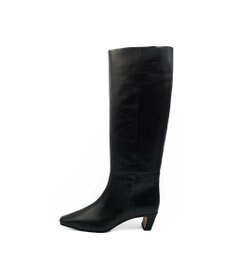 APOM イタリアンカーフ スクエアトゥワイドシャフトロングブーツ45