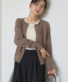 AMERICAN HOLIC コットンブレンドクルーネックカーディガン