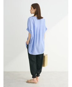 Green Parks リネンレーヨン前立てブラウス