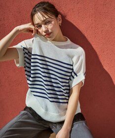 ANY ラミータッチオーバーニット