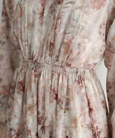 YECCA VECCA ぼかしフラワー柄ワンピース