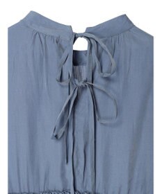 CRAFT STANDARD BOUTIQUE 後リボン切替ギャザーチュニックブラウス