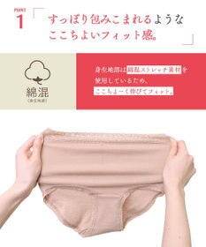 Wing ショーツ　【デイリーフィットやわらかコットン】　ここちよいフィット感　はきこみ丈ふかめ　EC3200　ウイング／ワコール