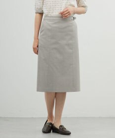 J.PRESS LADIES 【セットアップ対応・洗える・撥水】コットンFITTY スカート ベージュ系
