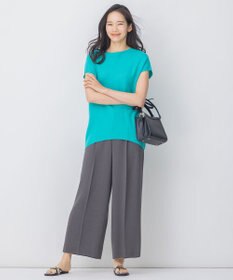 自由区 【イージーケア/セットアップ対応】サマーセットアップ ワイドパンツ