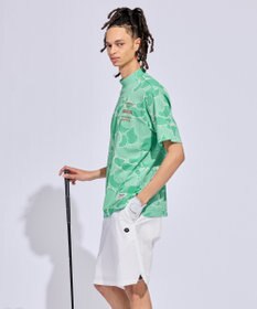 PW CIRCULUS 【MEN】WATER SURFACE プリントモックネックT ゴルフ