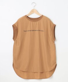 SHARE PARK LADIES ライトタッチ裾テールロゴTシャツ