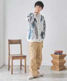 WEGO オーバーフィットパターンカーディガン