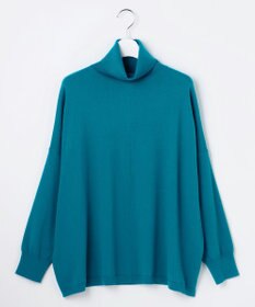 自由区 L ウォームレーヨンストレッチハイネック ニット