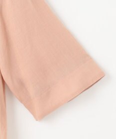 自由区 L 【カタログ掲載・接触冷感・洗える】ラミーローンクロップド丈 ブラウス