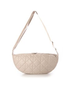 UNBILLION カシュカシュ cachecache / ソフト合皮キルティングハーフムーンショルダー