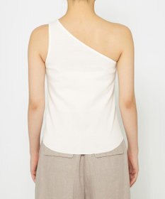 uncrave コットンミラノ ワンショルダー トップス（uncrave WHITE）