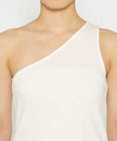 uncrave コットンミラノ ワンショルダー トップス（uncrave WHITE）
