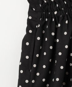 ANY KIDS 麻ライク ドット柄 ガウチョ