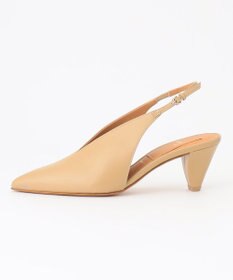 BEIGE， 【一部店舗限定】HENRI EN VARGO / NIKI Vカットバックバンドパンプス