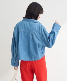 Green Parks ショート丈デニムシャツ