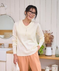 WEGO 【WEB限定/2025年秋冬新作/洗濯OK/毛玉レス/MLXLサイズ展開/オフィス/カジュアル】ベーシックニットセーター