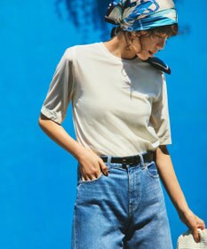 UNFILO ストレッチベロア Tシャツ