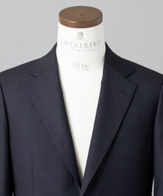 GOTAIRIKU 【Loro Piana Fabric】365 通年スーツ(ネイビー×格子)