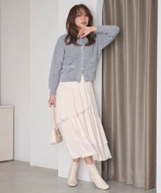 Feroux 【洗える】ランダムティアードスカート