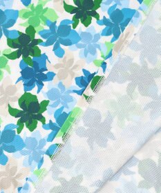 23区GOLF 【MEN】【UVカット】草花柄プリントポロシャツ