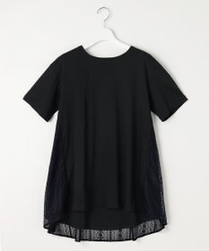 自由区 【WEB限定・洗える・XSサイズあり】レースコンビ カットソー