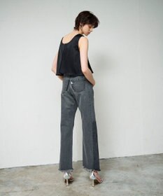 GRACE CONTINENTAL ベルトレスデニムパンツ