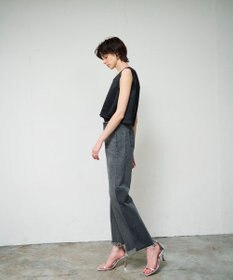 GRACE CONTINENTAL ベルトレスデニムパンツ