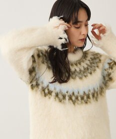 CRAFT STANDARD BOUTIQUE ノルディック起毛ニットプルオーバー