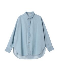 CRAFT STANDARD BOUTIQUE デニムパール釦サークルブラウス