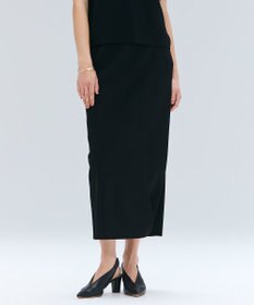 BEIGE， 【洗える】LAURA / ドライタッチIラインニットスカート Black