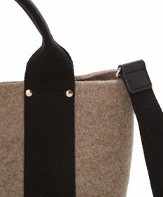 TOPKAPI 【TREASURE TOPKAPI】イタリアンフェルト テープコンビ 2way トートバッグ 2023