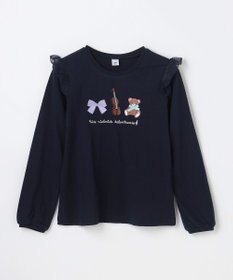 ANY KIDS おけいこモチーフ刺繍入り 長袖Tシャツ