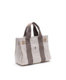 A.D.M.J. リネンラメクロス/前金具付トート32cm(Dカン＋)