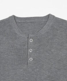 WEGO リングドットヘンリーネックプルオーバー