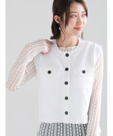 Te chichi ポケット付きニットベスト