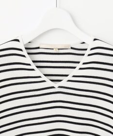 自由区 【XSサイズ～/洗える/セット着用可】ドライコットンハイゲージVネック ニット