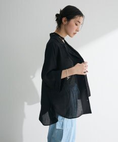 Green Parks 【WEB限定】開襟シアージャケット風シャツⅡ