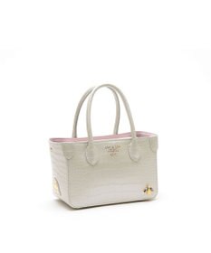 A.D.M.J. 【牛革】クロコ型押し ザ・ビーDカン付ミニトート