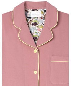 une nana cool 【綿100％】40ハイゲージ天竺半袖パジャマ MADE WITH LIBERTY FABRIC