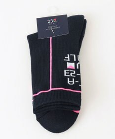 23区GOLF 【WOMEN】ネオンライン ショートソックス