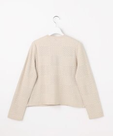 J.PRESS LADIES L ジャガード ニット ジャケット