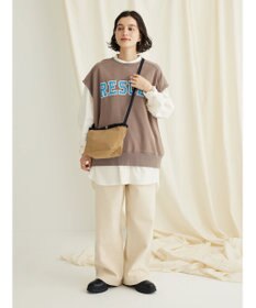 CRAFT STANDARD BOUTIQUE ミニ裏毛　パウダー加工　２ｗａｙクラックＰＴベスト