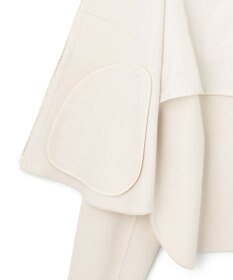 23区 L ウールライトリバー ノーカラー ショートコート