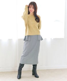 Feroux ハート柄ニット プルオーバー