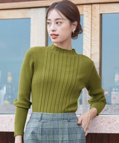 Tiaclasse 【洗える】ランダムリブニットプルオーバー