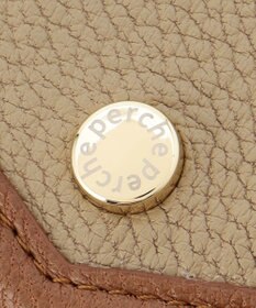 UNBILLION ペルケ perche トリミング配色外ガマ二つ折り財布